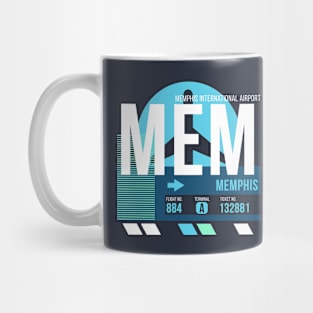 Memphis (MEM) Airport // Sunset Baggage Tag Mug